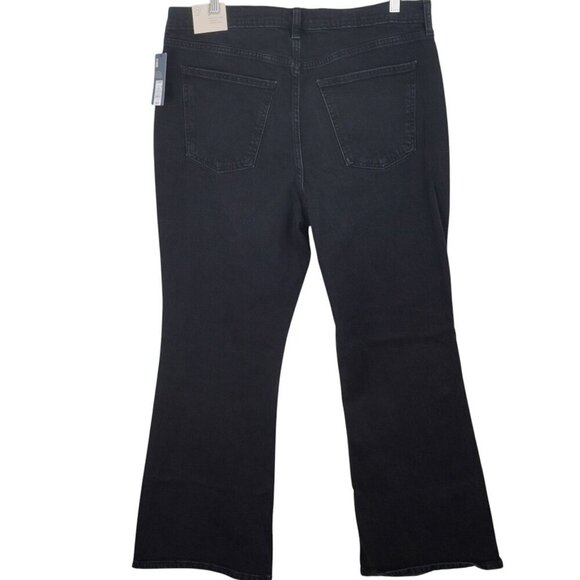 NWT Universal Thread Womens High Rise Flare Jeans Black Denim Size 14 Short Peti - Picture 5 of 6